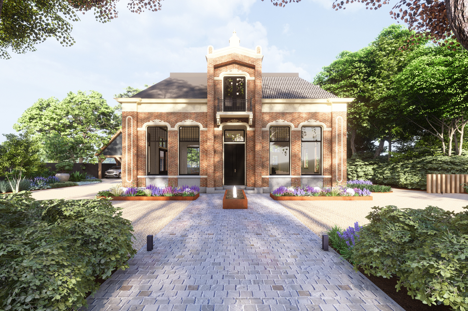 HARMONIEUZE PARKTUIN IN SPANNUM