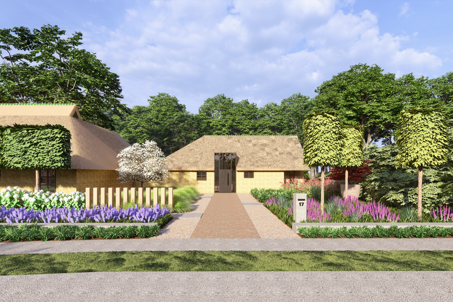 STATIGE ENTREE VOOR EEN VILLA IN DRACHTEN